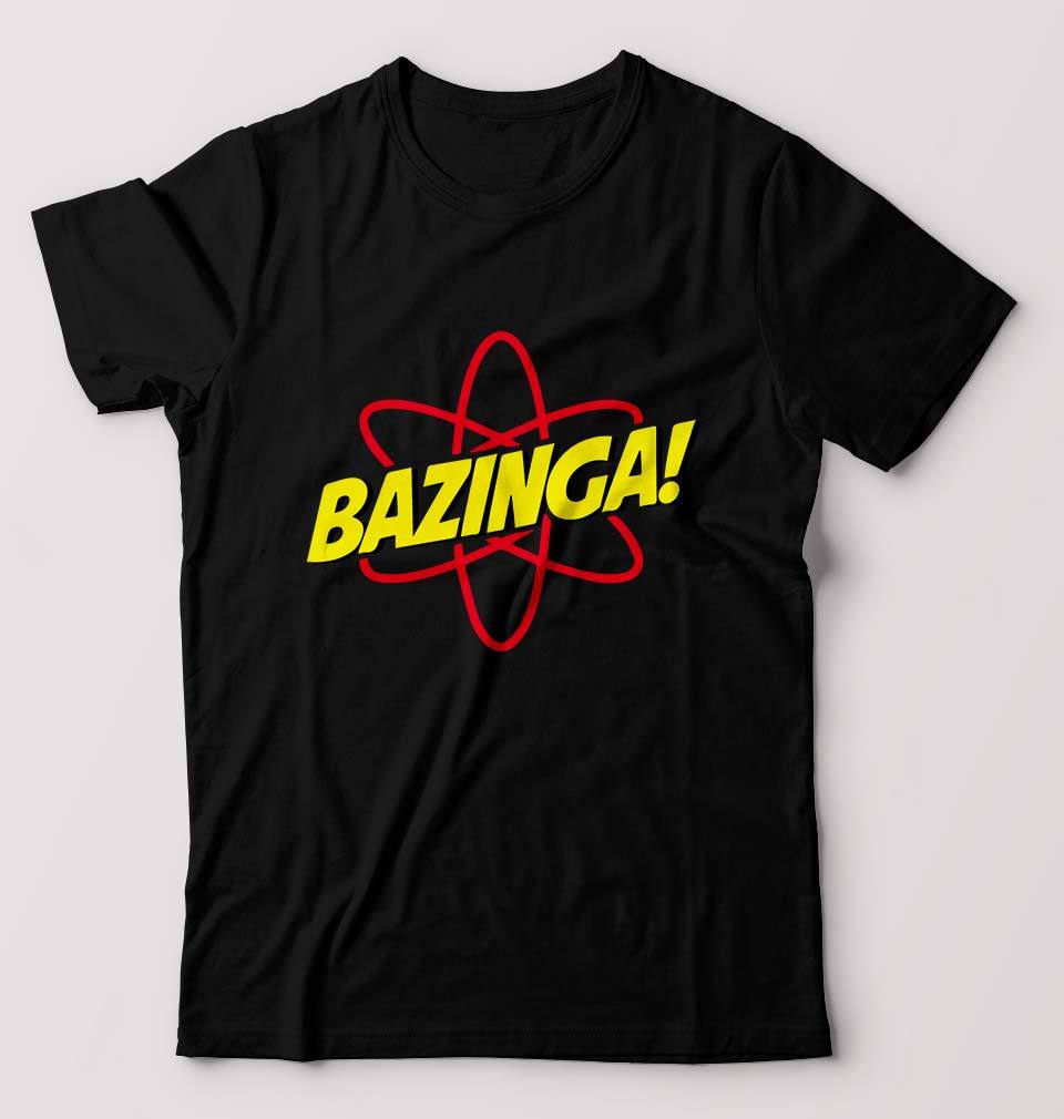 Sheldon Cooper Bazinga T-Shirt for Men-Black-Ektarfa.online