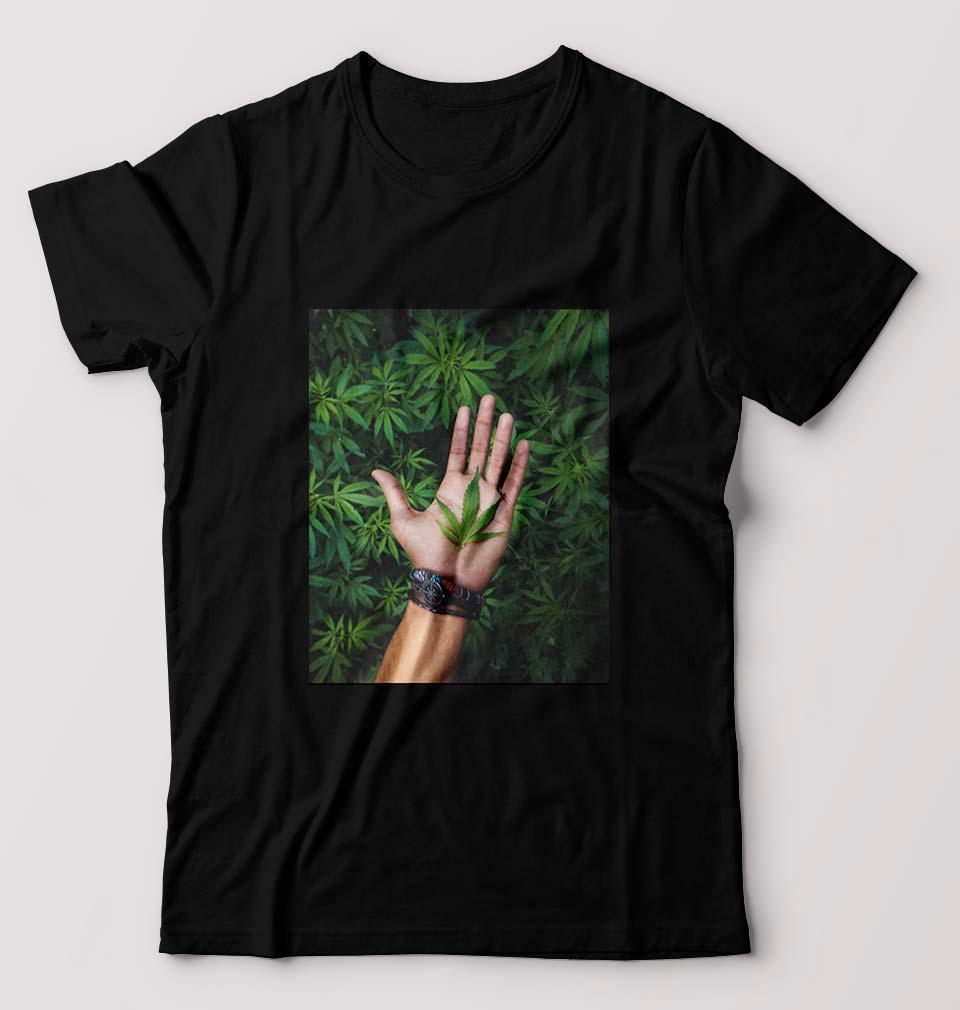 Weed T-Shirt for Men-Black-Ektarfa.online