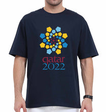 Load image into Gallery viewer, FIFA World Cup Qatar 2022 Oversized T-Shirt for Men-Navy Blue-Ektarfa.online
