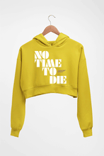 Load image into Gallery viewer, No Time To Die James Bond 007 Crop HOODIE FOR WOMEN-Mustard Yellow-Ektarfa.online

