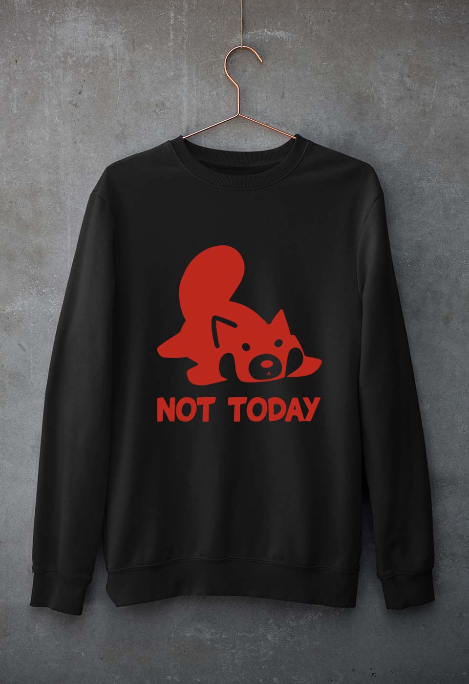Rocket Raccoon Lazy Not Today Unisex Sweatshirt for Men/Women-Black-Ektarfa.online