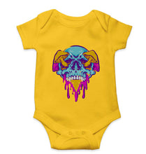 Load image into Gallery viewer, Trippy Psychedelic Skull Romper For Baby Boy/Girl-Yellow-Ektarfa.online
