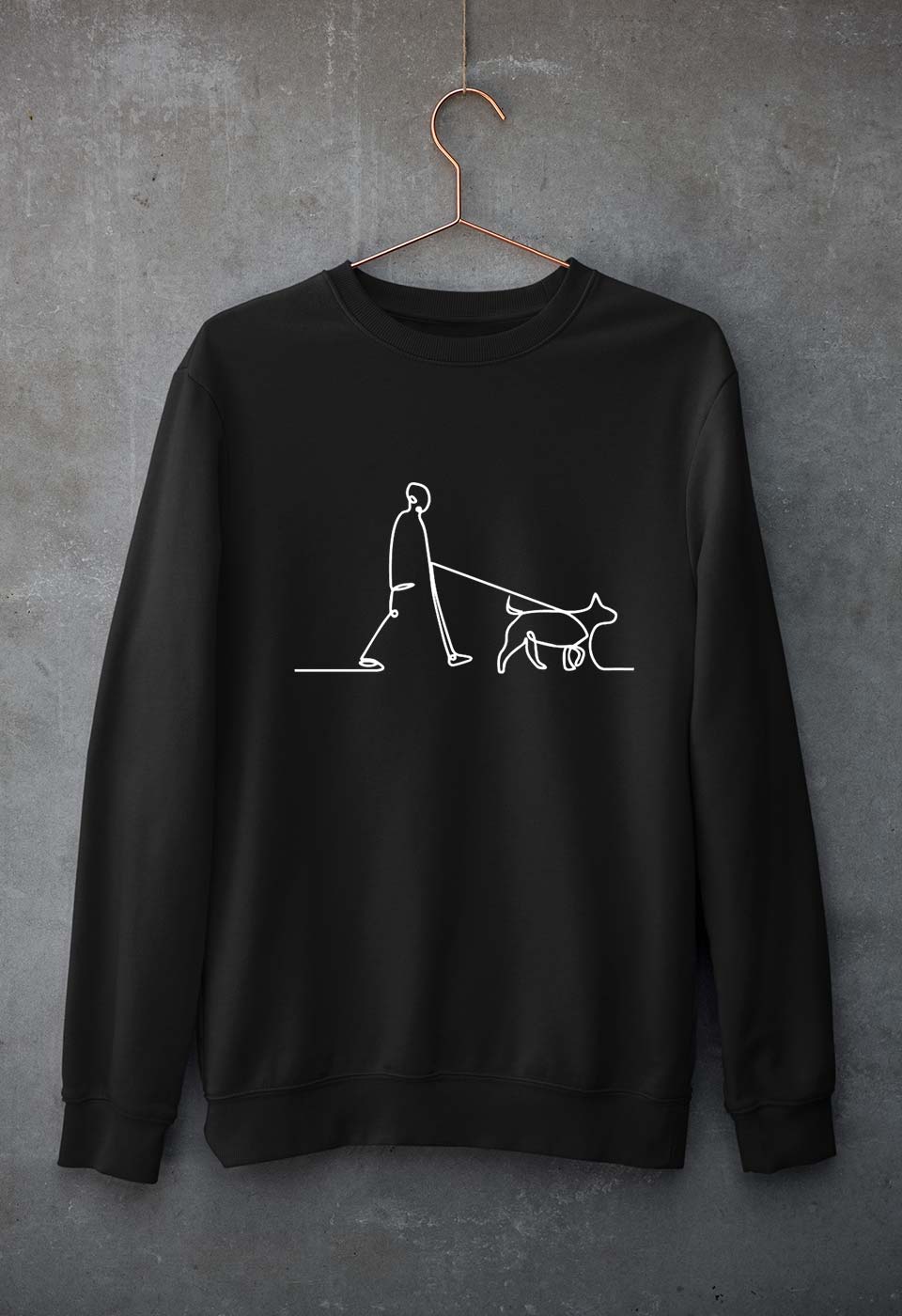 Dog Unisex Sweatshirt for Men/Women-Black-Ektarfa.online