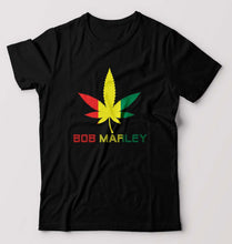 Load image into Gallery viewer, Bob Marley Weed T-Shirt for Men-Black-Ektarfa.online
