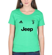 Load image into Gallery viewer, Juventus F.C. 2021-22 T-Shirt for Women-Flag Green-Ektarfa.online
