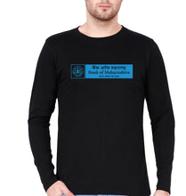 Load image into Gallery viewer, Bank of Maharashtra Full Sleeves T-Shirt for Men-Black-Ektarfa.online
