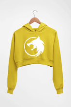 Load image into Gallery viewer, The Witcher Crop HOODIE FOR WOMEN-Mustard Yellow-Ektarfa.online
