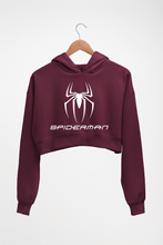 Load image into Gallery viewer, Spiderman Crop HOODIE FOR WOMEN-Maroon-Ektarfa.online
