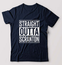 Load image into Gallery viewer, Straight Outta Scranton T-Shirt for Men-Navy Blue-Ektarfa.online
