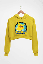 Load image into Gallery viewer, Pokémon Crop HOODIE FOR WOMEN-Mustard yellow-Ektarfa.online

