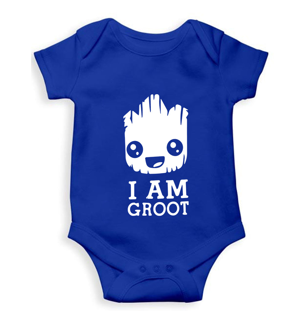 Groot Kids Romper For Baby Boy/Girl-0-5 Months(18 Inches)-Royal Blue-Ektarfa.online