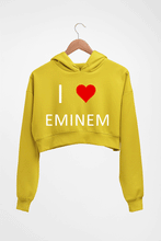 Load image into Gallery viewer, Eminem Crop HOODIE FOR WOMEN-Mustard Yellow-Ektarfa.online
