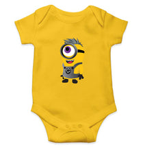 Load image into Gallery viewer, Minion Funkey Kids Romper For Baby Boy/Girl-0-5 Months(18 Inches)-Yellow-Ektarfa.online
