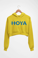Load image into Gallery viewer, Hoya Crop HOODIE FOR WOMEN-Mustard Yellow-Ektarfa.online
