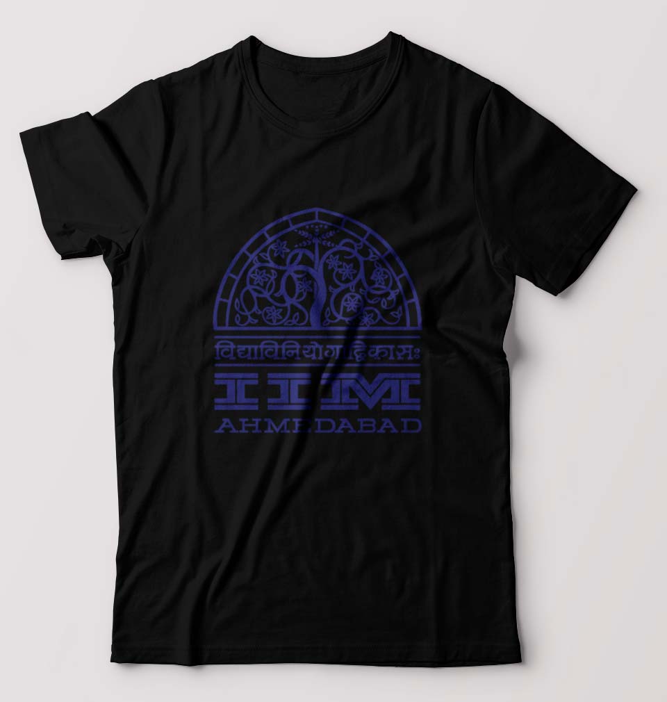 IIM Ahmedabad T-Shirt for Men-Black-Ektarfa.online