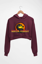 Load image into Gallery viewer, Mortal Kombat Crop HOODIE FOR WOMEN-Maroon-Ektarfa.online
