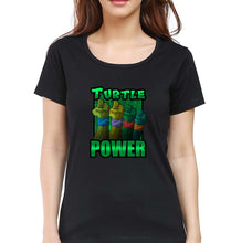 Load image into Gallery viewer, Ninja Turtles TMNT T-Shirt for Women-Black-Ektarfa.online
