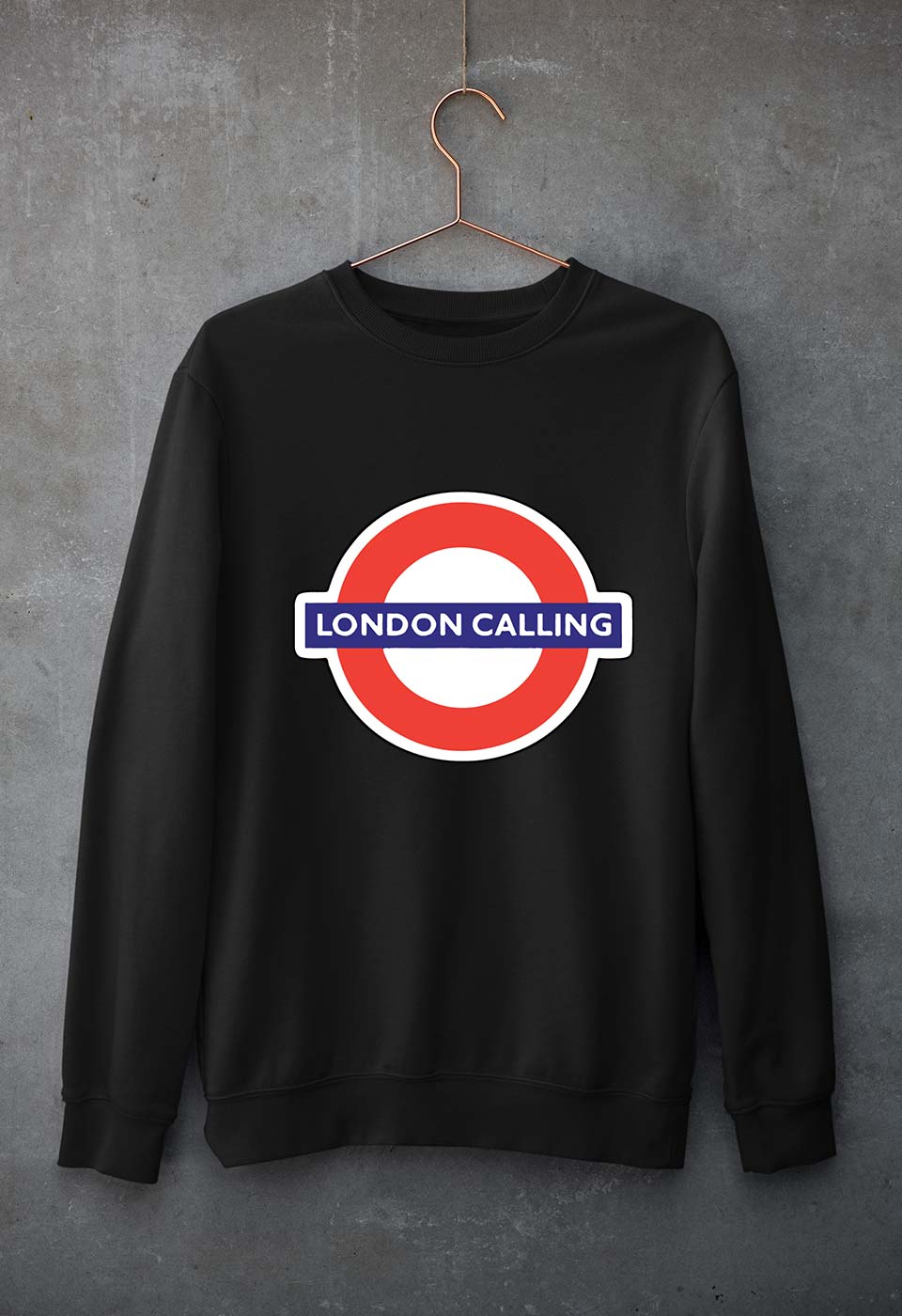 London Calling Unisex Sweatshirt for Men/Women-Black-Ektarfa.online