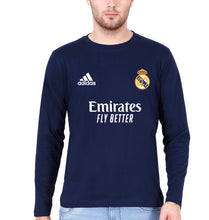 Load image into Gallery viewer, Real Madrid 2021-22 Full Sleeves T-Shirt for Men-Navy Blue-Ektarfa.online
