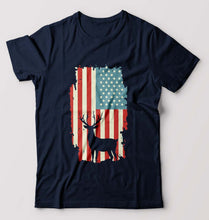 Load image into Gallery viewer, Deer T-Shirt for Men-Navy Blue-Ektarfa.online
