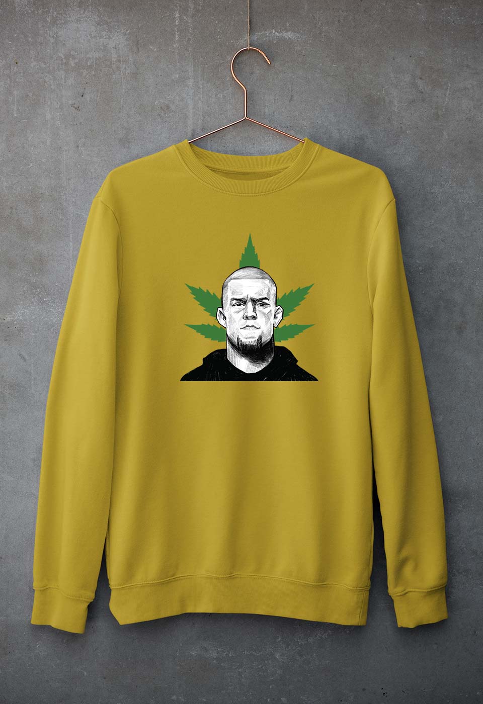 Nate Diaz UFC Unisex Sweatshirt for Men/Women-Mustard Yellow-Ektarfa.online