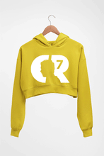 Load image into Gallery viewer, Cristiano Ronaldo CR7 Crop HOODIE FOR WOMEN-Mustard yellow-Ektarfa.online
