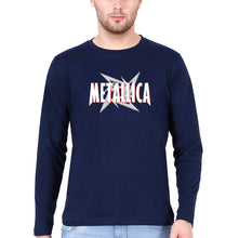 Load image into Gallery viewer, Metallica Full Sleeves T-Shirt for Men-Navy Blue-Ektarfa.online
