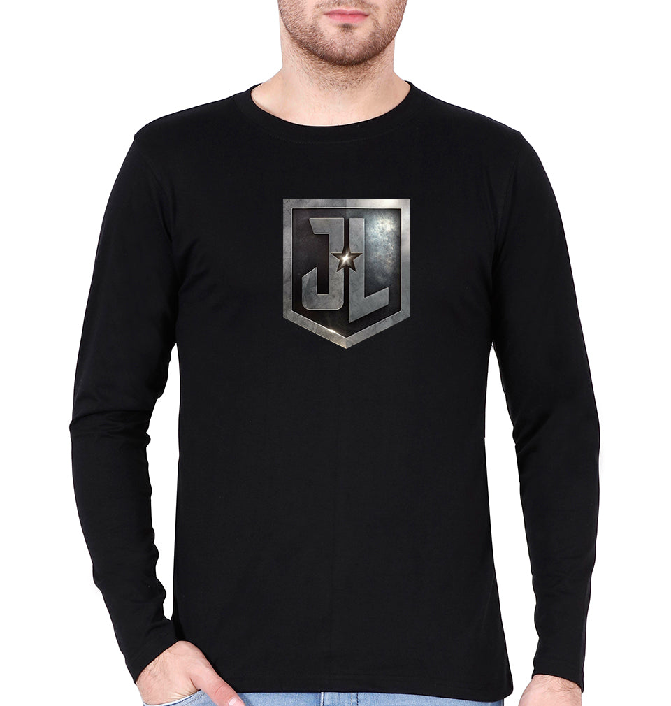Justice League Full Sleeves T-Shirt for Men-Black-Ektarfa.online