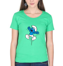 Load image into Gallery viewer, The Smurfs T-Shirt for Women-Flag Green-Ektarfa.online
