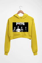 Load image into Gallery viewer, Pantera Crop HOODIE FOR WOMEN-Mustard Yellow-Ektarfa.online
