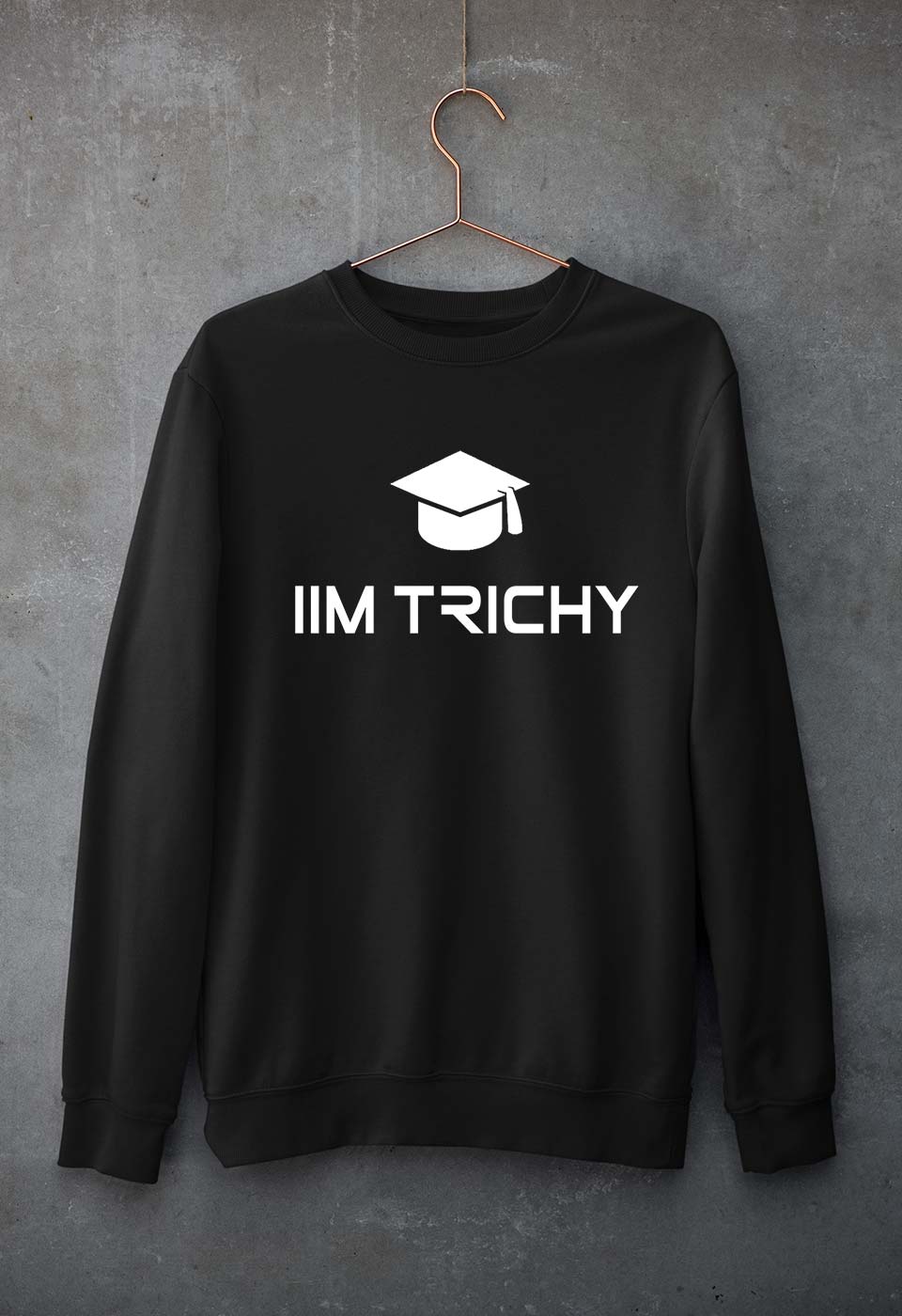 IIM Trichy Unisex Sweatshirt for Men/Women-Black-Ektarfa.online