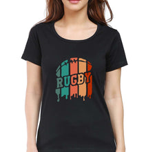 Load image into Gallery viewer, Rugby T-Shirt for Women-Black-Ektarfa.online

