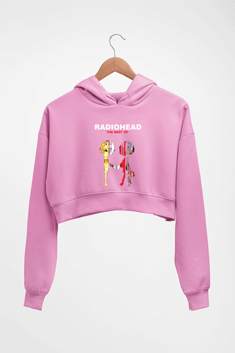 Radiohead Crop HOODIE FOR WOMEN-Light Baby Pink-Ektarfa.online