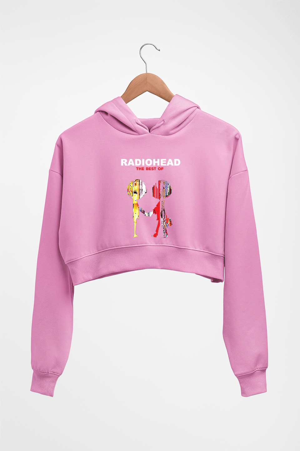 Radiohead Crop HOODIE FOR WOMEN-Light Baby Pink-Ektarfa.online