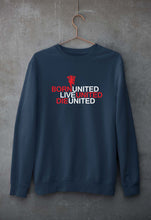 Load image into Gallery viewer, Born United Live United Die United Unisex Sweatshirt for Men/Women-Navy Blue-Ektarfa.online
