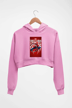 Load image into Gallery viewer, Spider Man Superhero Crop HOODIE FOR WOMEN-Light Baby Pink-Ektarfa.online
