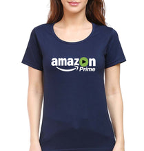 Load image into Gallery viewer, Amazon Prime T-Shirt for Women-Navy Blue-Ektarfa.online
