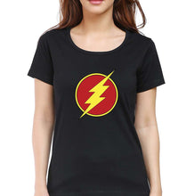 Load image into Gallery viewer, Flash Superhero T-Shirt for Women-Black-Ektarfa.online

