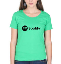 Load image into Gallery viewer, Spotify T-Shirt for Women-Flag Green-Ektarfa.online
