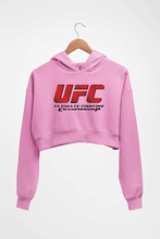 Load image into Gallery viewer, UFC Crop HOODIE FOR WOMEN-Light Baby Pink-Ektarfa.online
