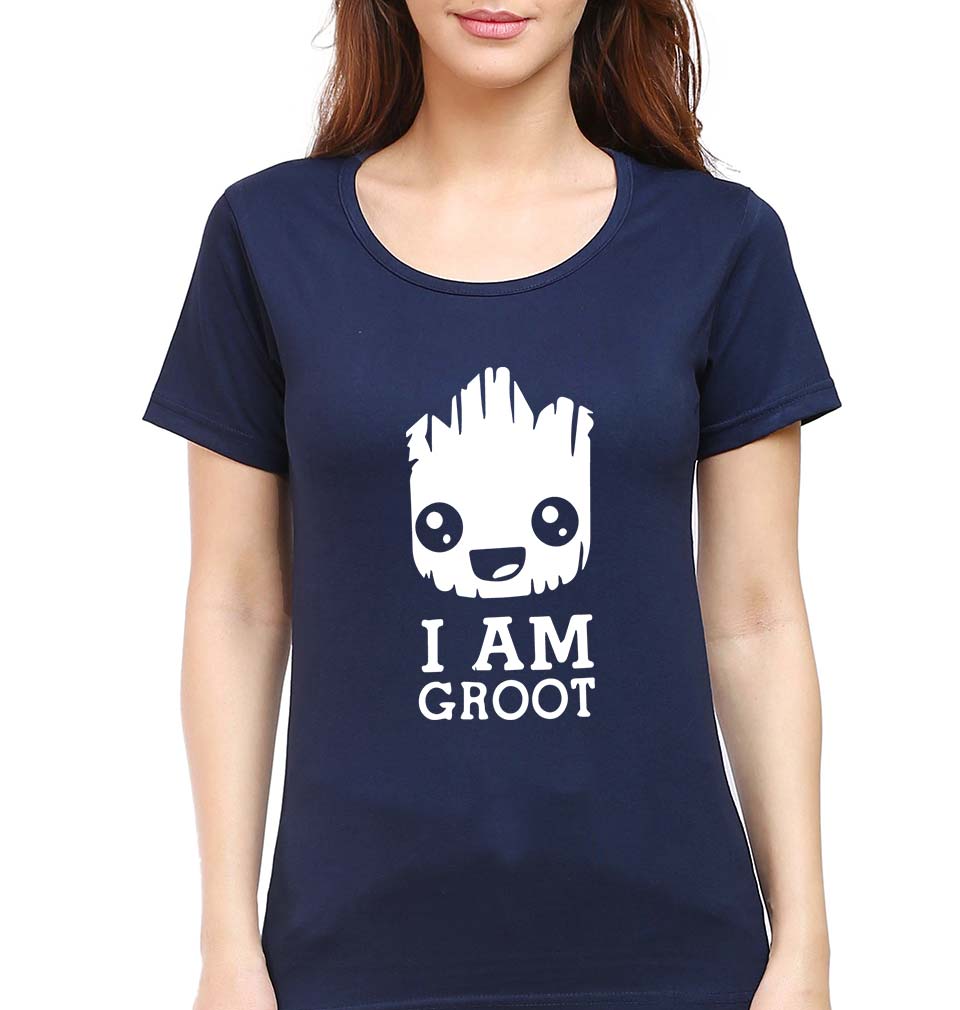 Groot T-Shirt for Women-Navy Blue-Ektarfa.online