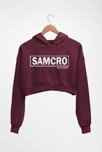 Load image into Gallery viewer, Sons Of Anarchy Samcro Crop HOODIE FOR WOMEN-Maroon-Ektarfa.online
