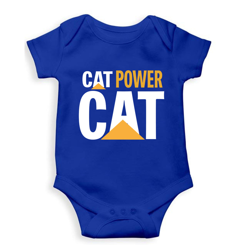 Cat Power Kids Romper For Baby Boy/Girl-Royal Blue-Ektarfa.online