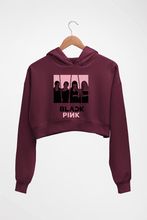 Load image into Gallery viewer, BLACKPINK Crop HOODIE FOR WOMEN-Maroon-Ektarfa.online
