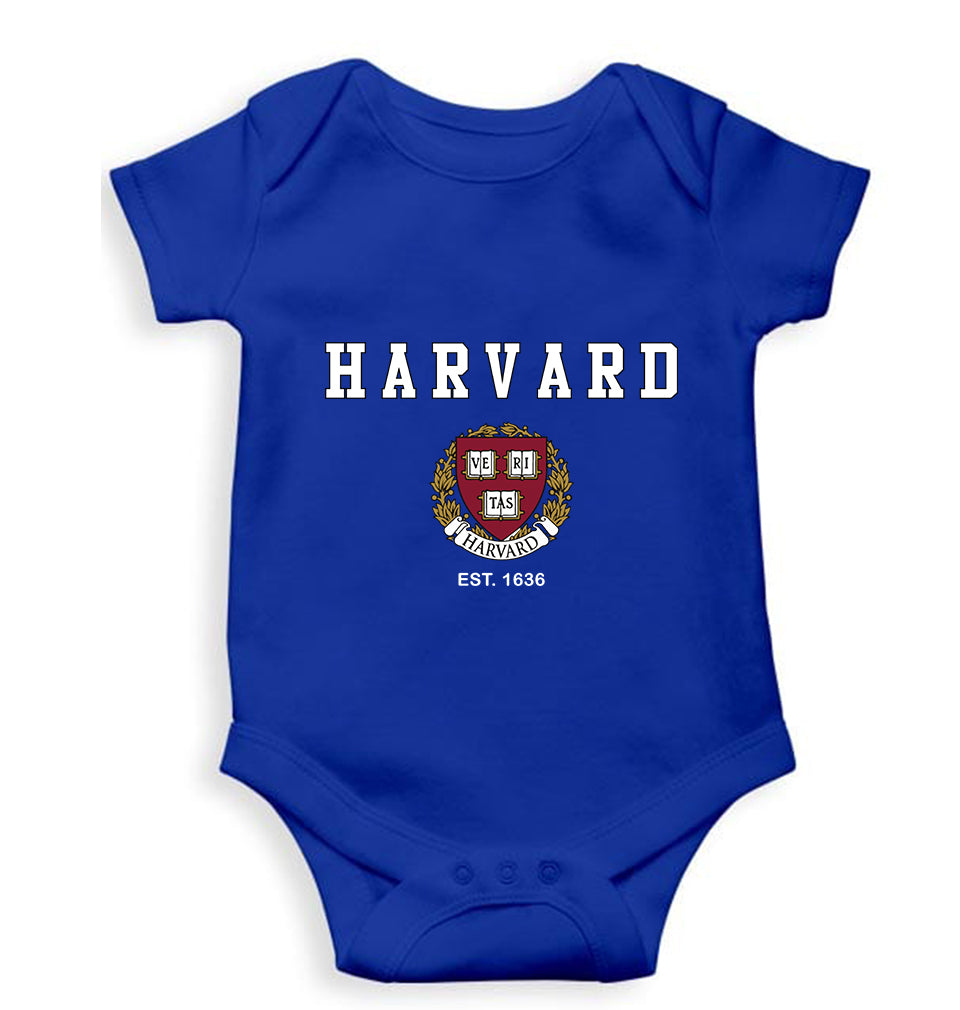 Harvard Kids Romper For Baby Boy/Girl-0-5 Months(18 Inches)-Royal Blue-Ektarfa.online