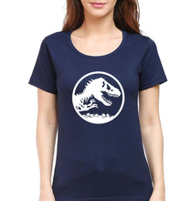 Load image into Gallery viewer, Jurassic World T-Shirt for Women-Navy Blue-Ektarfa.online

