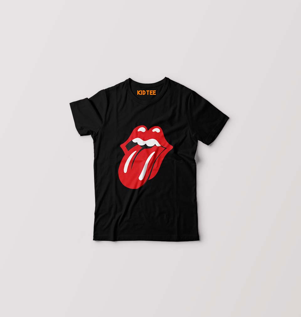 Rolling Stones Kids T-Shirt for Boy/Girl-Black-Ektarfa.online