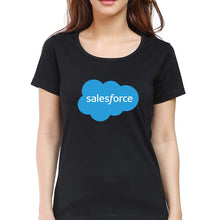 Load image into Gallery viewer, Salesforce T-Shirt for Women-Black-Ektarfa.online
