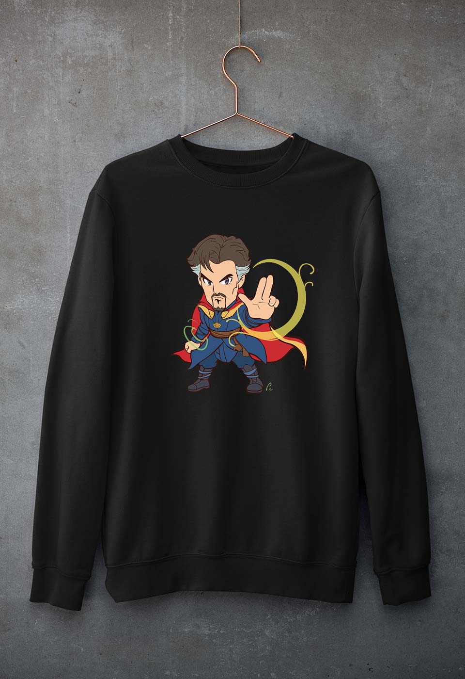 Doctor Strange Superhero Unisex Sweatshirt for Men/Women-Black-Ektarfa.online