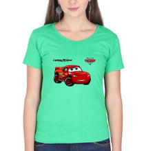 Load image into Gallery viewer, Lightning McQueen T-Shirt for Women-Flag Green-Ektarfa.online
